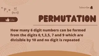 How many 6 digit numbers can be formed from the digits 0,1,3,5, 7 and 9 which are divisible by 10