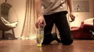 Bottle flip on the cap