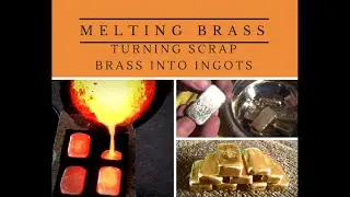 CASTING DIRTY BRASS INTO CLEAN INGOTS Awesome Ingots made from dirty scrap brass