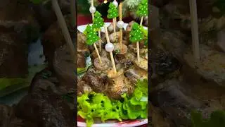 Грибная поляна! #новыйгод2024 #праздник #шампиньоны #вкусно #грибы #шортс #рецепт #mushroom