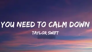 Taylor Swift - You Need To Calm Down (Lyrics)