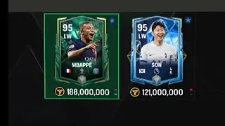 MBAPPÉ vs Other LW FC card comparison 🔥🔥 #fifa #fifamobile #football #soccer #eafc24 #vs