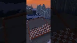 Minecraft/Make a giant checkered pattern  #minecraft
