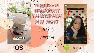 The Difference of Used Font on Instagram Story (for iOS and Android) (English subtitle)