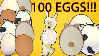 I Hatched 100 EGGS In Roblox Adopt Me