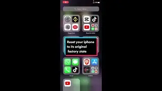 Reset your iPhone to factory state