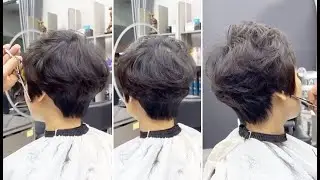 Creative Short & Textured Layered Haircut Tutorial With Best Hair Cutting Techniques