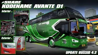 SHARE FREE ‼️NEW 😱 KODENAME AVANTE D1 THIEN - DETAIL & RINGAN || BUSSID 4.2
