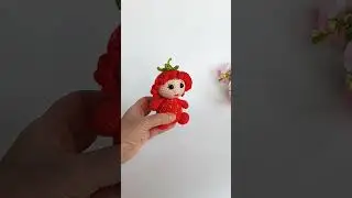 🍓Heegeldatud maasikapäkapikk //Клубничный Гномик крючком 🍓