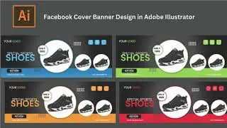 Facebook cover photo design in illustrator | Faraz GFX Design #illustrator