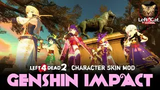 Left 4 Dead 2 Genshin Impact character skin mod 