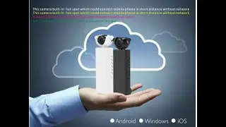 Mini Pocket 1080P HD WIFI Camera with 360 Degree PTZ Tiny Camera H.264/H.265 Push Stream for ONVIF