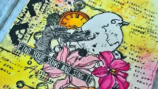 Art journal med distress oxide og aall and create