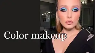 Цветной макияж. Макияж на фотосессию. Обучение макияжу