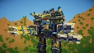 ЛУЧШИЙ МЕХАНИЧЕСКИЙ РОБОТ В MINECRAFT 1.7.4 КАРТА #2