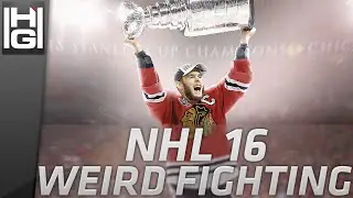 NHL 16 - Weird Fighting Glitch