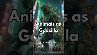 Ai draws animals as Godzilla #ai #godzilla #kaiju #aigenerated #aiartcommunity