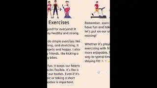 Doing Exercises | English story for listening