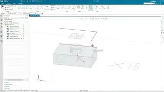34. NX와 3D 모델링 - 외부의 커브, 엣지, 포인트 등을 따오는 Project Curve