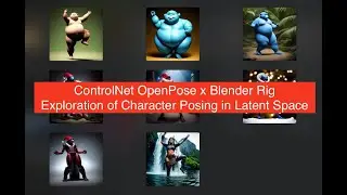 Stable Diffusion ControlNet OpenPose to Pose AI Generated Character