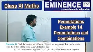 Example 14 | Permutations and Combinations | Maths | Class XI