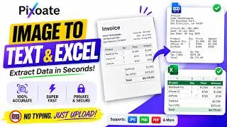 Convert Image to Text & Excel OCR in Seconds Free AI OCR Online - Image to Excel CSV extract tables