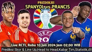 PREDIKSI: SPANYOL vs PRANCIS (SEMIFINAL EURO 2024)🔴Tim Paling Gacor vs Tim Paling Sedikit Kebobolan🔥