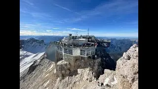 Zugspitze und Zugspitzplatt Rundgang mit der Seilbahn Hoch und Zahnradbahn Runter 4K Gopro Hero 10