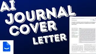 Use AI To Create A Journal Cover Letter with PaperPal