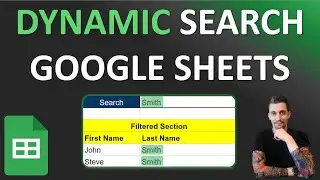 Google Sheets - Dynamic Search Box Creation | One or Multiple Columns