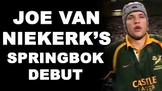 Joe Van Niekerk's Springbok Debut