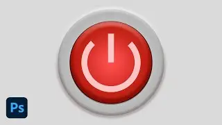 Gradient Embossed Power Button in Adobe Photoshop 2023 | DesignMentor
