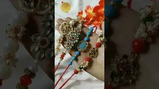 Beautiful Rakhi Making In Just 2 Minute 🤩 #handmaderakhi #rakhispecial #shorts #viralshorts