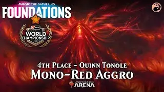 🔴 Quinn Tonole's MONO-RED AGGRO 4th Place Worlds 30 Foundations Standard MTG Arena Bo1