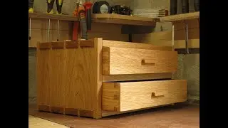 WoodyDeer - American white oak box with drawers.Handmade using traditional techniques.