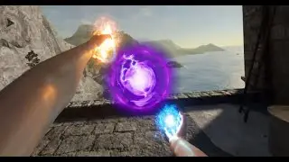 Becoming gojo in Blade and sorcery VR! (magic modules mod)