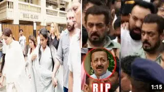 Salman Khan & family reach at Baba Siddique's house to meet his family