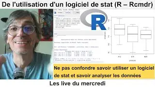 De l'utilisation d'un logiciel de stat (R)