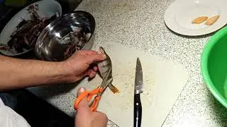 разделка окуня на фарш