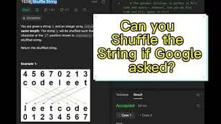 Shuffle String in 15 seconds - Leetcode 1528 - Python 