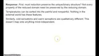 Philosophy of Colour 2.2 - Reductionism 2