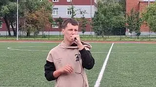 Валерий Омич мини-концерт перед финалом Кубка Омска имени Юрия Реснянского