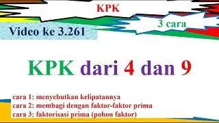 KPK dari 4 dan 9