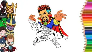 DOCTOR STRANGE - Coloring Pages || Distrion & Electro-Light - Drakkar [NCS Release]
