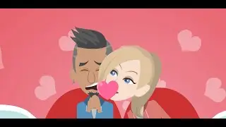 Gloria very uncomfortably Kisses Dave #vyond #cringe