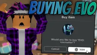 Buying *NEW* Icecrusher Evo In Murder Mystery 2! (Evolving Knife)