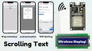 ESP32 Wireless LCD Display with Web-Based Text Update & Authentication | IoT Project | JLCPCB