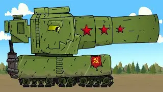 Mega Battle of Tanks Hybrids of the USSR and Germany - Cartoons about tanks