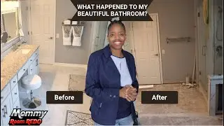 Master Bathroom Demolition Remodel before and after