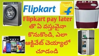 #How to activate Flipkart pay later, #buy now pay later through flipkart